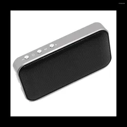 Kombinationshögtalare Portable Outdoor Mini Pocket Audio Ultra -Thin Bluetooth Högtalarhögtalare Support TF Card -Black