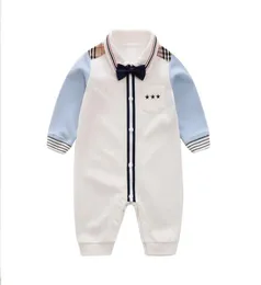 yiering baby cusidal romper boy gentleman style autumn for Autumn baby Jumpsuit 100コットンLJ20239367215