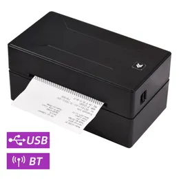 Fälle Desktop Thermalversandetikettdrucker für 4x6 Versandpaket -Label Druck Wireless BTUSB 110 mm Hochgeschwindigkeitsaufkleber Drucker