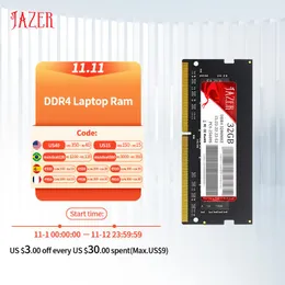 RAMs JAZER Memoria Ram DDR416GB 4GB 8GB 32GB 2400MHz 2666MHz 3200MHz DDR4 Notebook Laptop Ram Memory