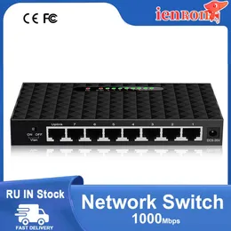 Kontrol ienron Anahtarı Ethernet 1000 Mbps 8 bağlantı noktası IEEE802.3AT /AF LAN HUB RJ45 Akıllı Anahtarlayıcı 5V IP Kamera /WiFi Rotası