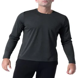 T-shirt da uomo Russell Core Jersey Active a maniche lunghe, taglie dalla S alla 5XL