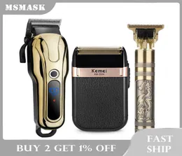 Hair Trimmer Kit For Men Barber USB Rechargeable Professional Cordless Hair Clipper Shaver Beard TOutliner Cutting Machine X06257969203