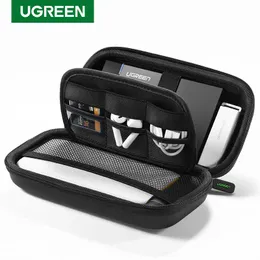 Casi Case di stoccaggio ugreen per unità di alimentazione portatile per disco rigido per il disco rigido esterno SSD HDD Protezione Borsa da viaggio