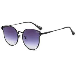Modische kleine Quay-Sonnenbrille mit rundem Rahmen für Damen, Paarbrille im europäischen und amerikanischen Originalstil, Hip-Hop-Sonnenbrille