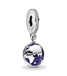 Women Jewelry fit Pandora Charms Bead 925 Silver Love Bracelet Our Blue Planet Dangle Slide Bracelets Beads Jewellery chain Charm 4482377