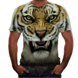 Hip Hop Sportwear Punk Casual Autumn Men Cool Print The Animal Tiger 3D T-shirt 003