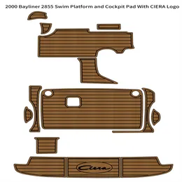 2000 Bayliner 2855 Platforma pływacka łódź kokpit eva pianka drewna drewna tekowego mata podłogowa