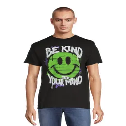 T-shirt grafica da uomo Kind Mind a maniche corte, taglie S-3XL