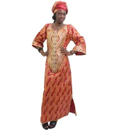 MD 2020 south africa dress for women bazin riche dashiki dresses women african clothes embroidery pattern african print headwrap16327768