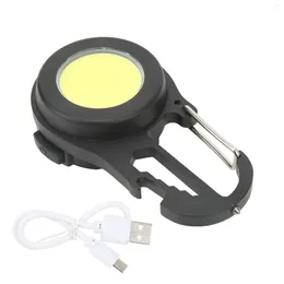 Tents And Shelters Pocket Keychain Light COB Highlight Wick Strong Magnetic Smart Fast Charging 4 Modes Mini Aluminum Alloy PC