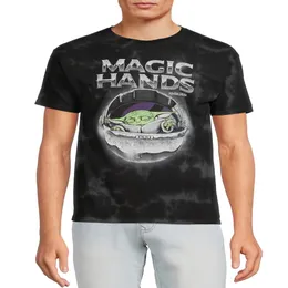 ztp T-shirt con grafica Grogu Magic Hands da uomo a maniche corte