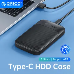 Enclosure ORICO USB3.1 6Gbps HDD Enclosure SATA to TypeC HDD SSD Hard Drive Enclosure Support UASP for 7~9.5mm 2.5 Inch SSD/HDD