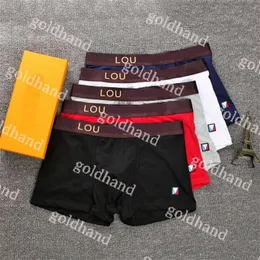 Designer Mans Underpants Luxury Brand Printed Boxers Pure Cotton Sexy Male Underwear Boxer Shorts Summer Breathable Briefs