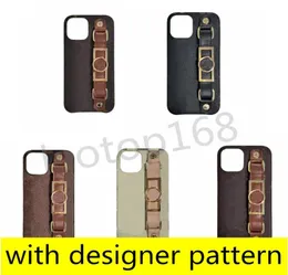 Luxury Fashion Designer Phone Cases for iphone 11 11pro 12 13 14 pro max XS XR Xsmax 7 8 plus Leather Wristband Holder Cellphone C9930801