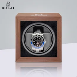 Watch Boxes Cases Watch Winder Box Automatic Wooden Single Watch Box Suitable For Mechanical Watches Automatic Rotate Rotation Motor Box Wood 230529