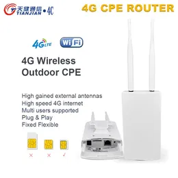 Routers 3g 4g Wifi Router CPE Unlocked 150Mbps CAT4 LTE WiFi Wireless Router Slot Network Booster for IP Camera/Outside WiFi Modem