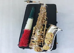 Alto Saxophone Yanagisawa W037 Musical Instruments Eb Tone Nickel Silver Plated Tube Gold Key Sax With Case Mouthpiece7870930