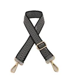 Nylon Shoulder Strap For Crossbody Women Wide Straps Bag Color Stripes Handles Adjustable Strap Accessories4002313