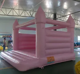 outdoor activities Inflatable Wedding Bouncer Pastel PinkWhite House Jumping Bouncy Castle for birthday party6489394