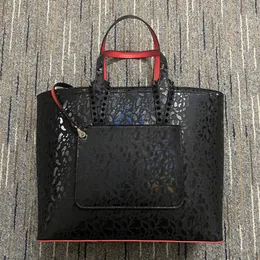 Mulheres Bolsas de Mensageiros de Luxo Rivet Bolsas de Bolsas de Doodling Totes Compostos Reds Color Bolsa Bola Bola Genuína Designer de Pão Big Tamanho Grande