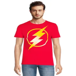 DC Comics Men S The Flash Film Logo Graphic Room, размер S-3XL