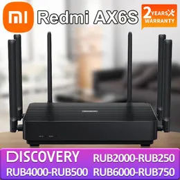 أجهزة التوجيه Xiaomi Redmi Ax6s WiFi Router Discord Signal Repeater تمدد Gigabit Amplifier WiFi 6 Nord VPN Mesh 5Ghz للمنزل