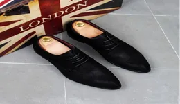 Fashion Designer Loafers Men Classic Genuine Leather Men Shoes Cut Plain Oxford Lace Up Wedding Party Shoes3429409