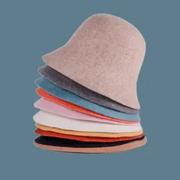 Geniş Memlu Şapkalar Kova Şapkaları Panama Sıcak Kış Kadınların Kova Şapkası Gençler için Hisset Girl Sautumn ve Kış Moda Kürk Siyah Hip Hop Şapka Kapağı 230529
