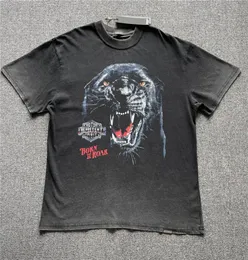 2022ss Sleeve T Shirt Men Women Tiger Head Print 11 Quality Vintage Oversized Tshirt Top Tees6038687