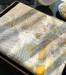 Bufandas Bufanda de Cachemira de 140 cm Pañuelo de seda enrollado a mano Diseñador de lujo Bufandas cálidas