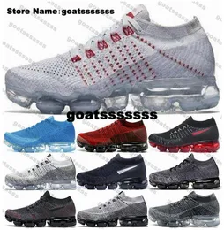 Mens Size 12 Women Shoes Shoes Sneakers Air Vapores Max Trainers US12 Running 46 Gray Airvapor US 12 Designer Vap0rmax Fly Knits Schuhe Red Quality White