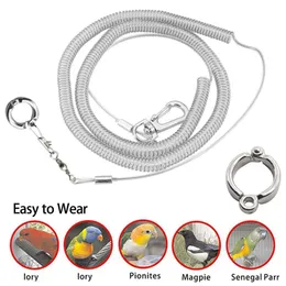 Training 3m Flexible Bird Leash with Leg Ring Ultralight Parrot Bird Harness Antibite Outdoor Flying Training Rope for Parrot