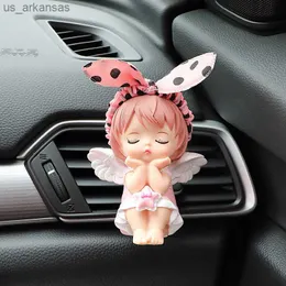 Car Air Freshener Car Air Outlet Aromatherapy Auto Girl Decoration Fragrance Deodorization Cute Girl Plastic Ornaments Car Interior Accessories L230523