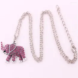 Pendant Necklaces Brand Women Charms Necklace Crystal Elephant Pendants