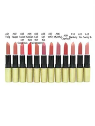 Lipstick Matte Waterproof Lipsticks Rouge A Levres Gold Tube Easy to Wear Coloris Makeup Lip Stick9539330