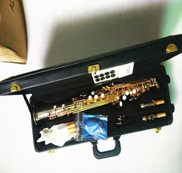 Brand new YANAGISAWA W037 Soprano Saxophone Nickel plated silver Brass Tube Gold Key Sax With Mouthpiece Reeds Bend Neck1846997
