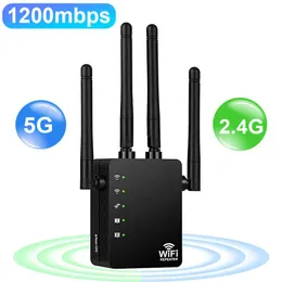 Routers 5 Ghz WIFI Extender Wireless WiFi Booster Repeater 1200Mbps Network Amplifier 802.11ac Long Range Signal Wi/Fi Repetidor
