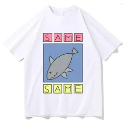 Women's T Shirts Nichijou My Ordinary Life Anime Tshirts WOMEN Cotton T-shirts Same Ocean Sunfish Cartoon Kawaii/Cute Regular LOOSE