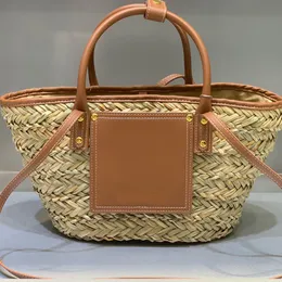 Classic Vegetable Basket Bag Drafting Tote Bag Women Handbags Fashion Hardware Letter Hand Woven Leather Handle High Quality Designer Shoulder Bags