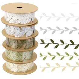 Decorative Flowers Silk Ribbon Artificial Leaves Garland Plant Vine Foliage Home Decor Plastic Rattan String Wall Plants