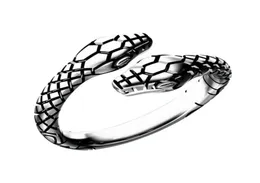 Vintage Double Head Snake Rings for Women and Men Ladies Finger Ring Jewelry Unisex Open Adjustable Size Animal Ring Man8045314