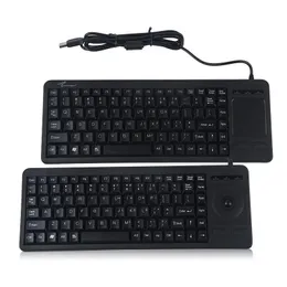 Combos Industrial Keyboard USB Touch Board Room PS2 Industrial Control Antiinterference Antistatic Wired CNC Integrated Mouse Set