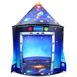 Игрушечные палатки двор детские палатки Space Kids Glay House Дети Tente Enfant Portable Baby House House Tipi Детские игровые игрушки для детей 230529