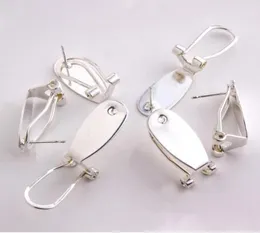 Taidian Silber Fingernagel Ohrring Pfosten für einheimische Frauen Perlenarbeit Ohrring Schmuckherstellung 50 Stücklot15015796