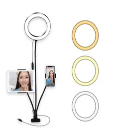 8inch Ring Light Desktop kit with Tablet Phone Holder for Makeup YouTube Video Live Stream Beauty Selfie Lighting Lamp for iPad2111517