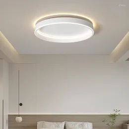 Luzes de teto Quarto minimalista LED White Creation Round Round Lâmpada Lâmpadas de Lâmpadas Liferentes Lâmpadas de Melhoria e Lanternas