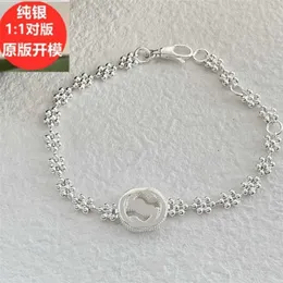 designer jewelry bracelet necklace ring 925 Round Buddha beads flower interlocking snowflake girl temperament ins bracelet