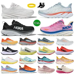 Hoka Clifton 9 8 One Running Shoes Hokas Bondi 8 Carbon X 2女性男性ロートップメッシュスニーカートリプルホワイトブラックフリーの人々がクラウドスポーツランナートレーナーサイズUS 5-11