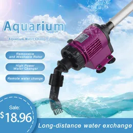 أدوات 38W كهربائي Aquarium Vcuum Cleaner Cleaning Tools Mater Changer Gravel Cleaner Aquarium Siphon for Fish Mocharium Cleaner